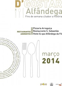 Participe no D´Gostar Alfândega - Alfândega da Fé