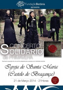 Participe no Fundação Betânia no grupo Concerto Solidário de Primavera - Bragança