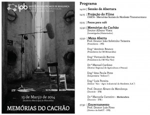 Participe na Memórias do Cachão - Mirandela