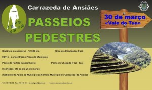 Participe no Passeios Pedestres "Vale do Tua" - Carrazeda de Ansiães