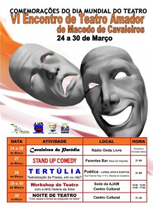 Participe no VI Encontro de Teatro Amador de Macedo de Cavaleiros