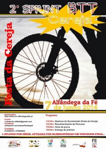 Participe no 2º Sprint BTT da Cereja - Alfândega da Fé