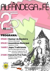 Participe nos Comemorações do 25 de Abril - Alfândega da Fé