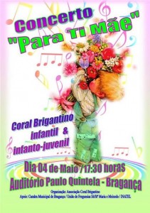 Participe no Coral Brigantino Infanto-juvenil no grupo "Para Ti Mãe" - Bragança