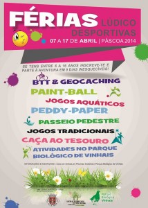 Participe nas Férias Lúdico Desportivas - Páscoa 2014 - Vinhais