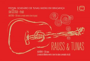 Participe na Festival Solidário de Tunas Mistas em Bragança - Rauss & Tunas - Teatro Municipal de Bragança