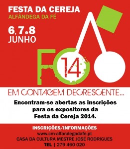Participe na Festa da Cereja 2014 - Alfândega da Fé