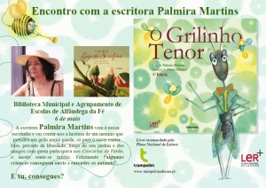 Participe no Incentivo à Leitura | Encontro com a Escritora Palmira Martins - Alfândega da Fé
