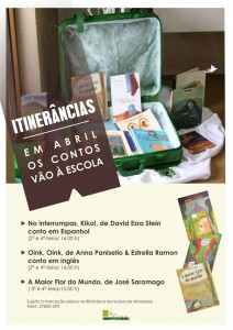 Participe no Itinerâncias - Em abril os contos vão à escola - Mirandela