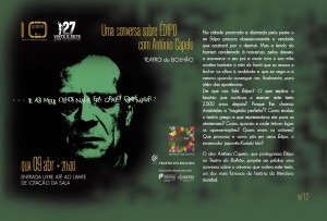 Participe na Uma conversa sobre ÉDIPO com António Capelo - Teatro Municipal de Bragança