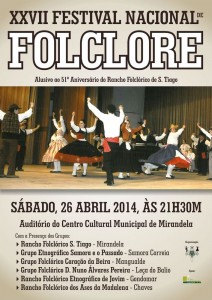 Participe no XXVII Festival Nacional de Folclore - Mirandela