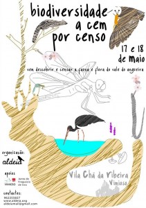 Participe no Biodiversidade a cem por censo - Vila Chá - Vimioso