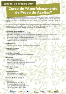Participe no Curso de Aperfeiçoamento de Provas de Azeite - Mirandela