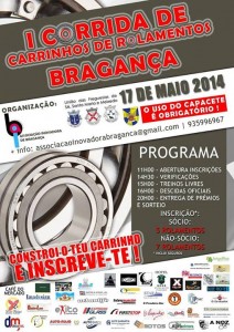 Participe no I Corrida Carrinhos Rolamentos - Bragança