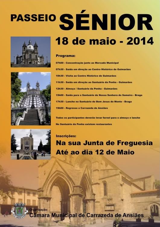 Participe no Passeio Sénior - Carrazeda de Ansiães