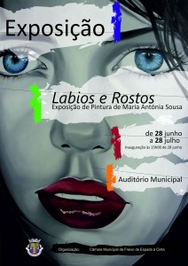 Participe no Exposição de Pintura "Labios e Rostos" de Maria António Sousa - Freixo de Espada à Cinta