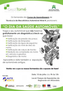 Participe no O Dia da Saúde Automóvel - Mirandela