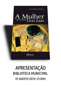 Participe no Apresentação do livro “A Mulher que Venceu Don Juan” na Biblioteca Municipal de Torre de Moncorvo