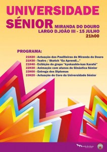 Participe no Universidade Sénior de Miranda do Douro
