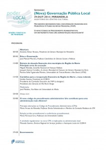 Participe na 3ª Sessão Técnica "Poder Local / Saber Local" - Mirandela
