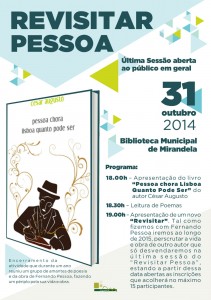 Participe na Revisitar Pessoa - Sessão de Encerramento - Mirandela