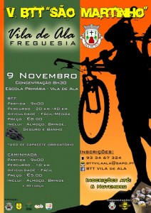 Participe no V BTT "São Martinho" - Vila de Ala - 2014 - Mogadouro