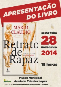 Participe no Apresentação do Livro: Retrato de Rapaz - Mirandela