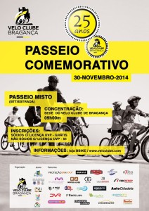 Participe no BTT - Passeio Comemorativo - 25 Anos Velo Clube - Bragança