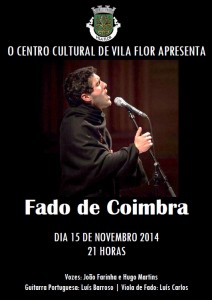 Participe no Fado de Coimbra - Vila Flor