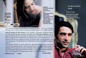 Participe na Gata em Telhado de Zinco Quente de Tennessee Williams - Teatro Municipal de Bragança
