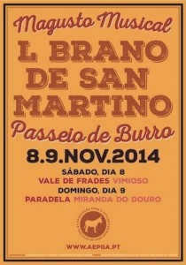 Participe no L Brano de San Martino - Magusto Musical - Vimioso e Miranda do Douro