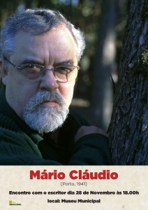 Participe no Mário Cláudio: Encontro com o Escritor - Mirandela