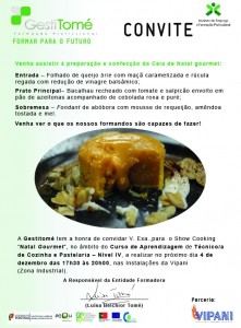 Participe no Gestitomé - Show Cooking - Mirandela