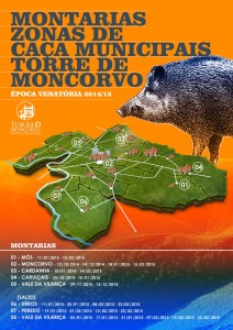 Participe nas Montarias zonas de caça municipais - Torre de Moncorvo