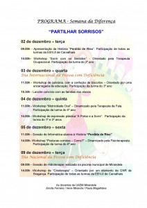 Praticipe na PROGRAMA - Semana da Diferença - Mirandela