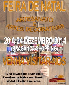 Participe na Feira de Natal - Artesanato e Artes Decorativas - Bragança Shopping