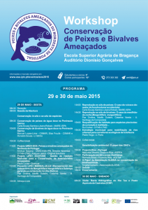Workshop Conservacao de Peixes e Bivalves Ameacados