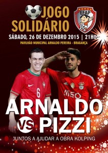 Jogo solidário Arnaldo vs Pizzi