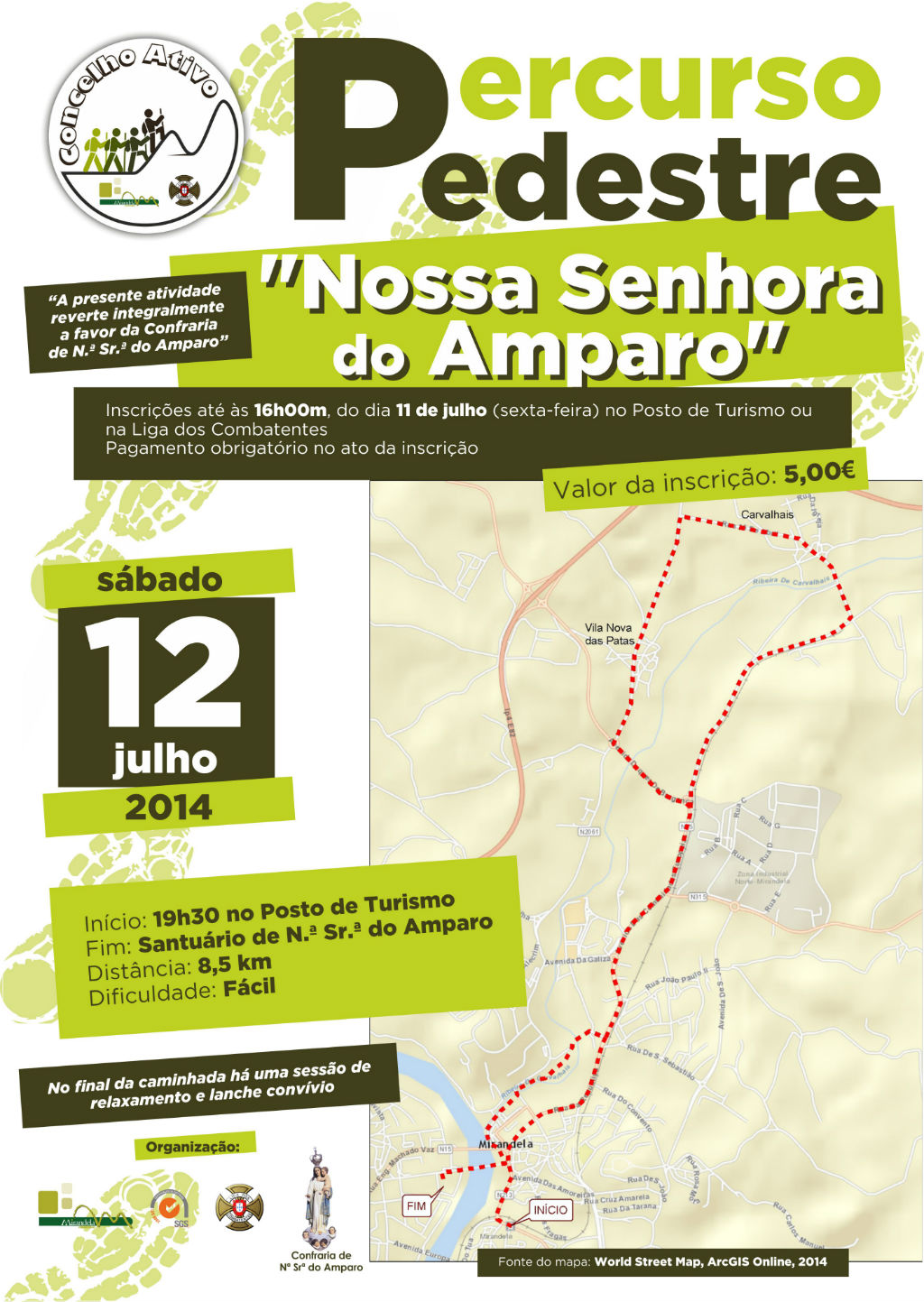 Participe no Percurso Pedestre Nª Srª do Amparo - Mirandela